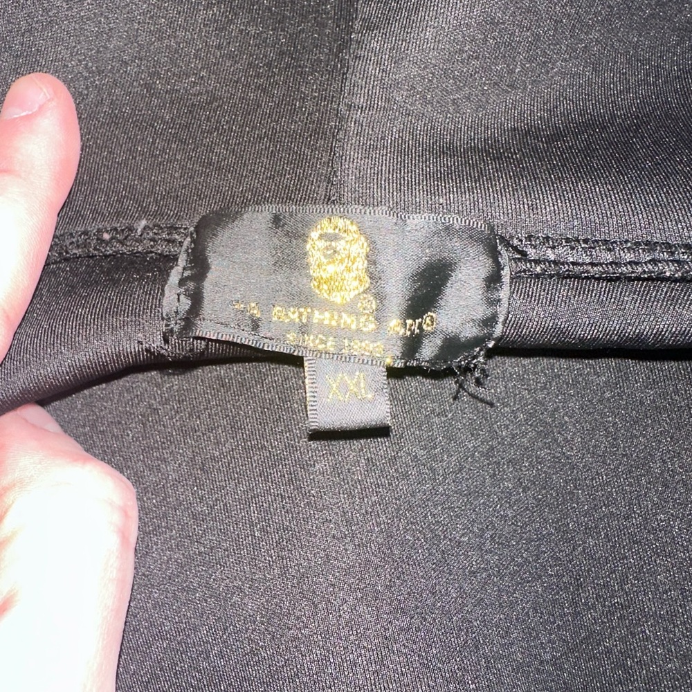 Bape x Travis Scott DSM 2015 Neoprene Black and Gold Zip Up Hoodie size XXL Used - Picture 13 of 16